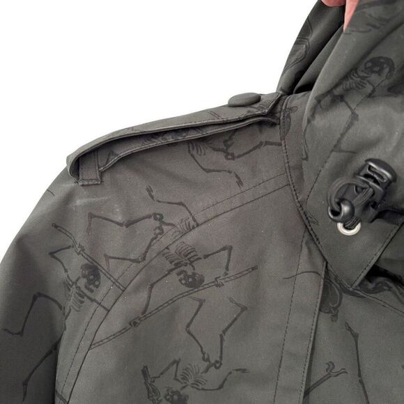 Holden Kaori Eco Jacket Art Printed Snowboard Skeletons Black Small - Picture 6 of 14